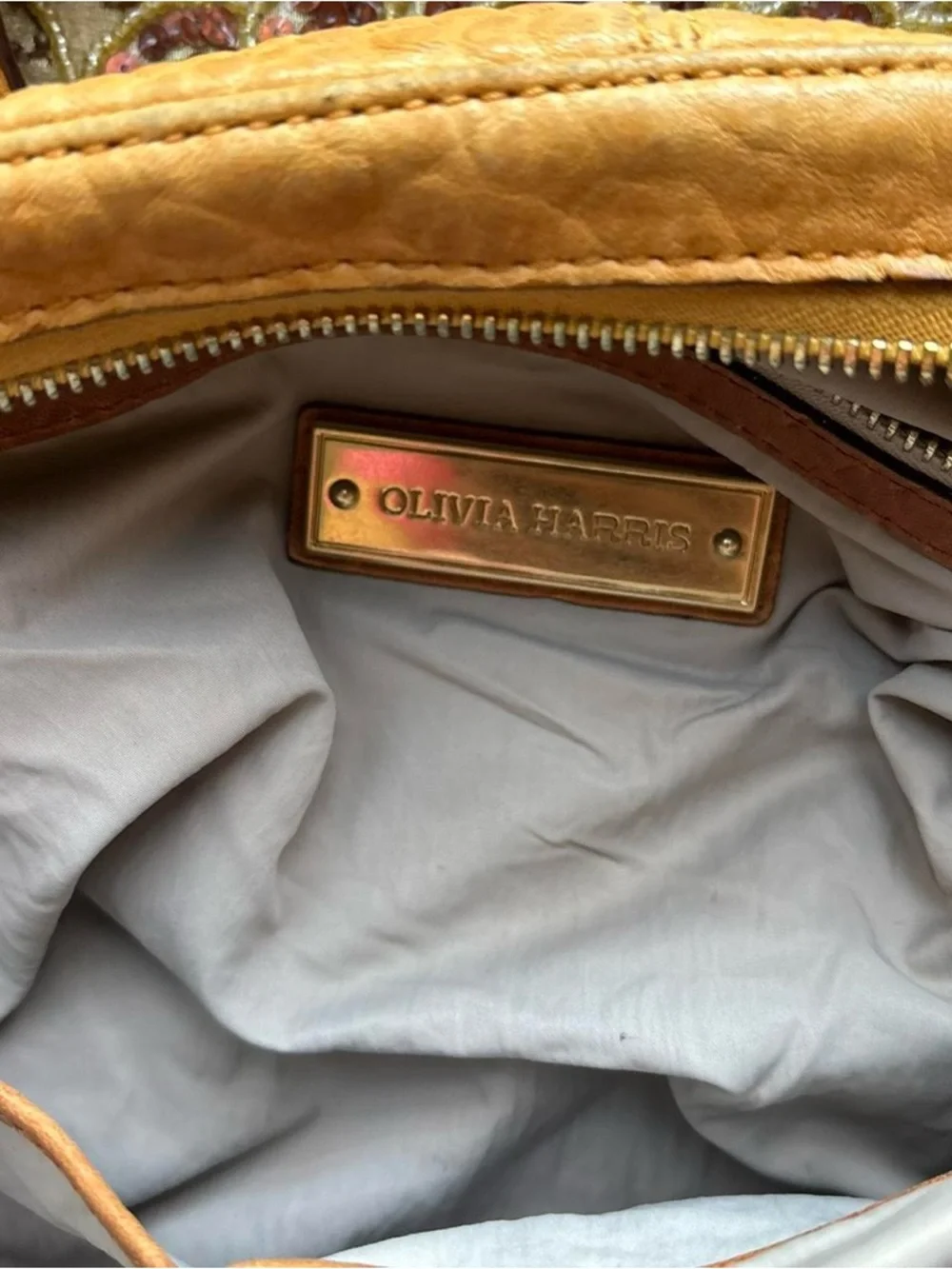 Leather Tote Bag in Tan